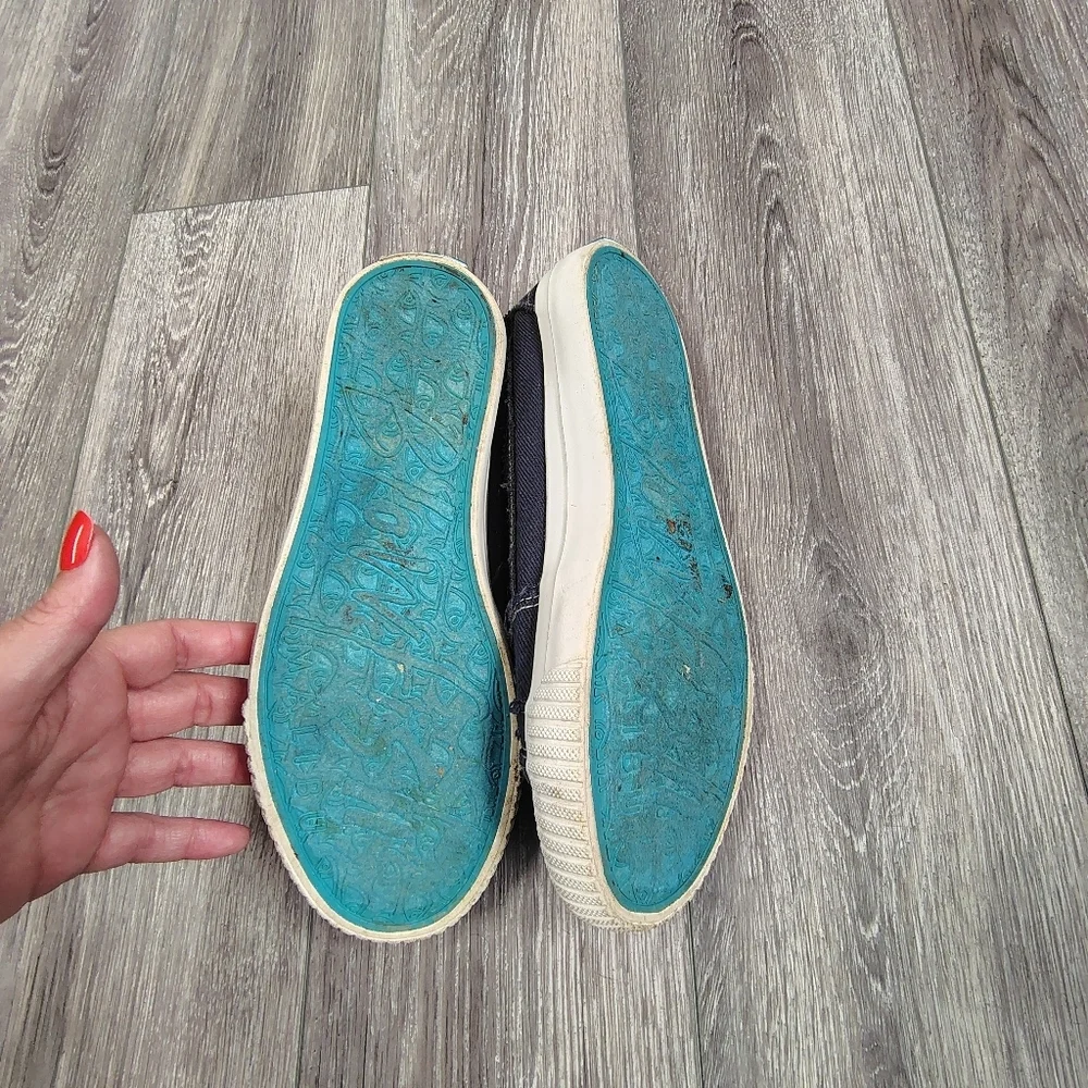 Blowfish Malibu Navy Slip-On Sneakers 7.5 - Picture 3 of 5